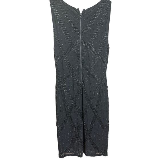Alice + Olivia Little Black Dress Sequin Cocktail Beaded Size 4 - Picture 4 of 8